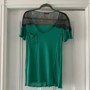 Ella Moss lace tee size large